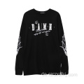 Paare Crew Neck Sport Retro Long Sleeve Pullover